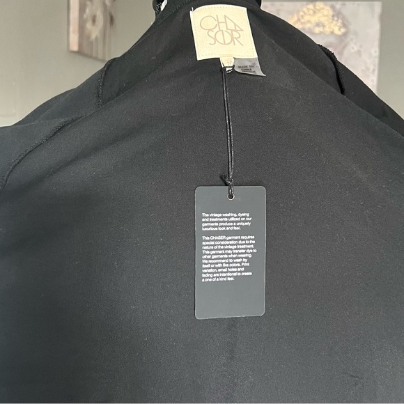 Chaser NWT RUFFLE SHOULDER FLOUNCY RAGLAN TEE - Picture 6 of 7